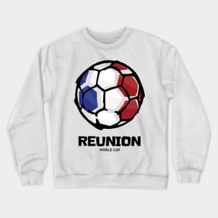 Reunion Football Country Flag Crewneck Sweatshirt